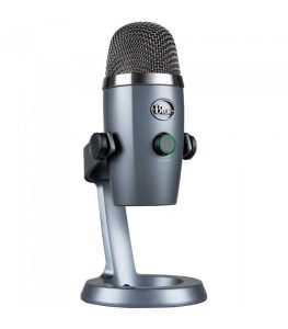 برسی میکروفون کاندنسر مولتی پترن بلو مدل Blue Yeti Nano رنگ خاکستری