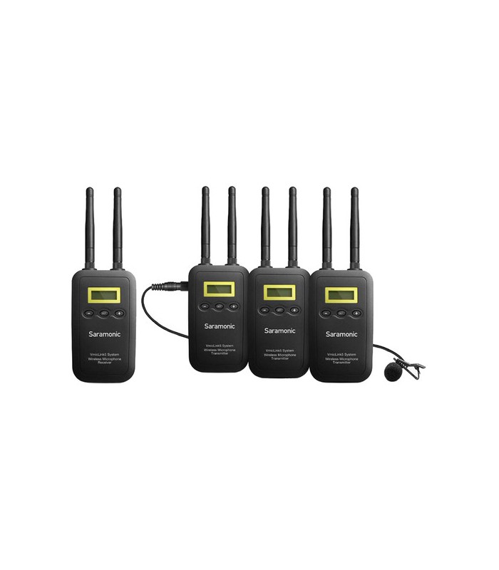 برسی کیت میکروفن بی سیم سارامونیک مدل Saramonic VmicLink5 با ۳ فرستنده و یک گیرنده