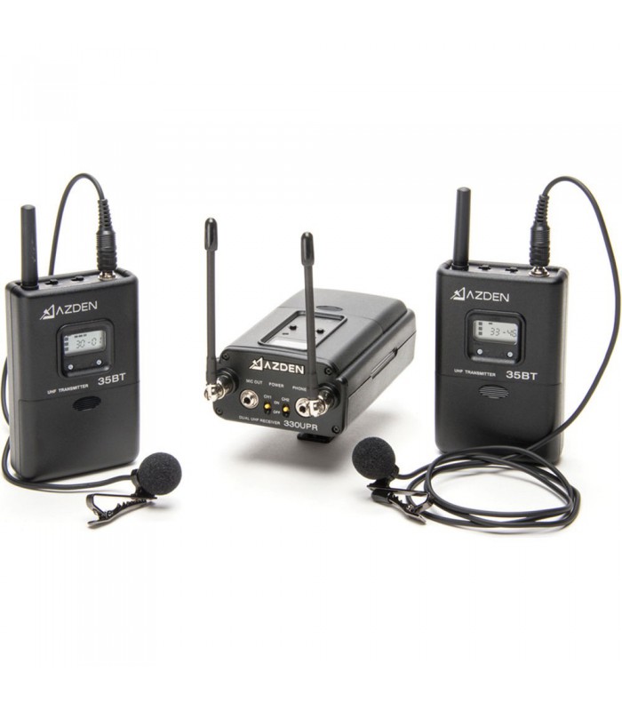 برسی Azden 330LT UHF On-Camera Dual Bodypack System