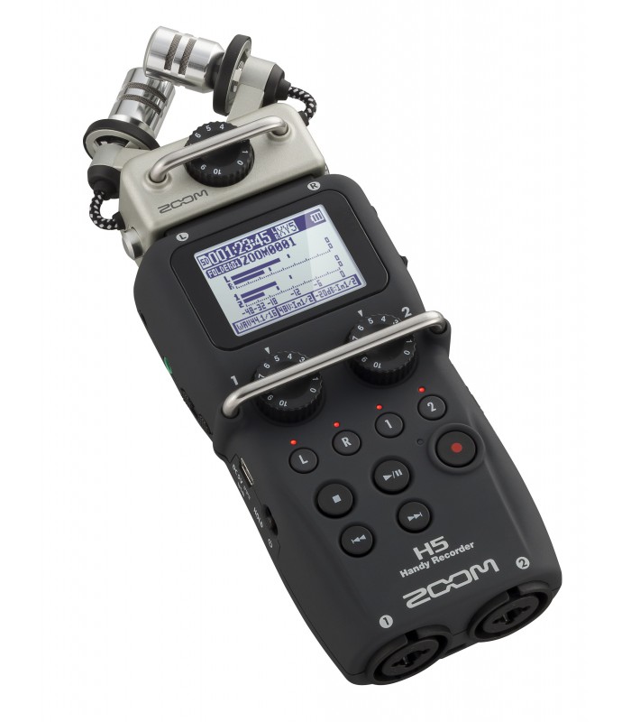 برسی Zoom H5 Handy Recorder with Interchangeable Microphone System