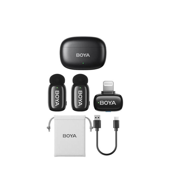 برسی میکروفون بی سیم دوکاربره بویا مدل BOYA mini Lightning