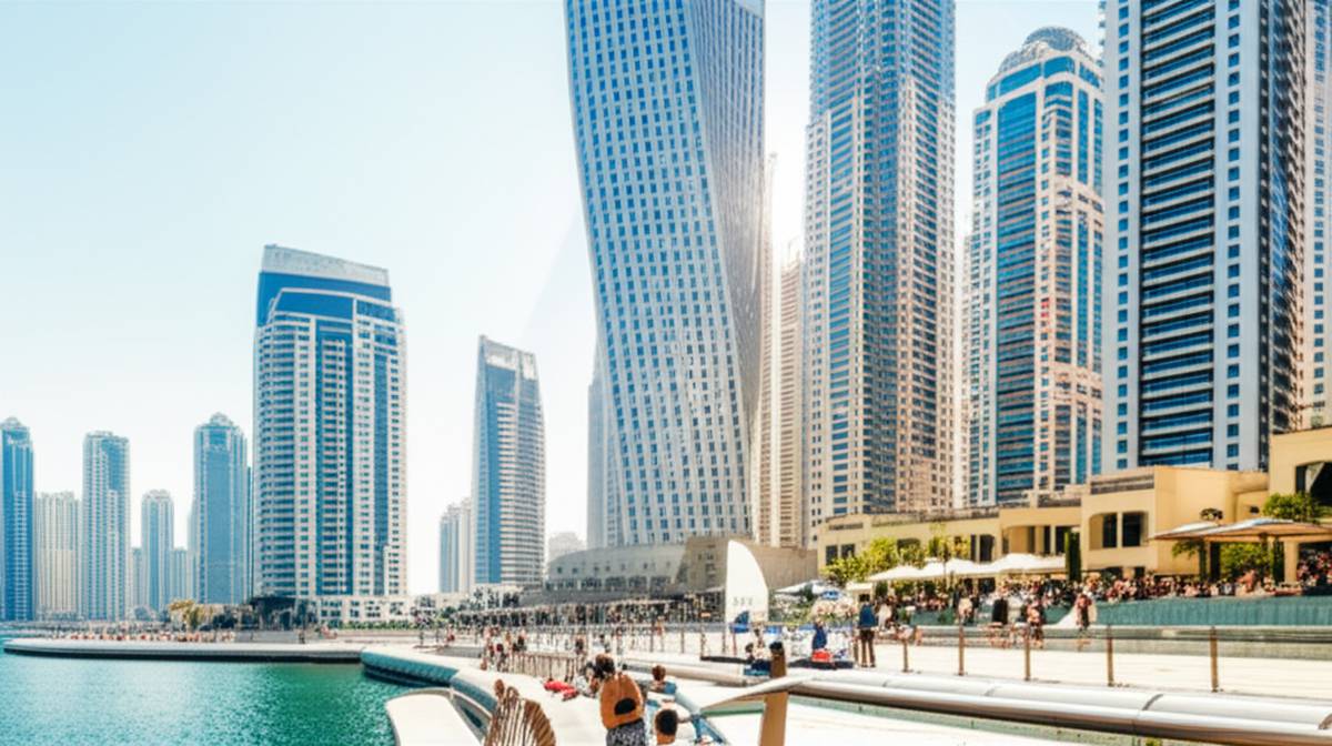 مارینا دبی | آفتاب گرفتن در جمیرا بیچ رزیدنس
