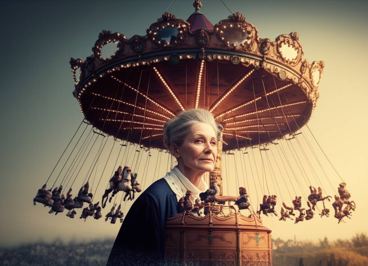 لوستر | کتاب خلاصه کتاب پیرزنی در چرخ و فلک | روت سیلوسترا