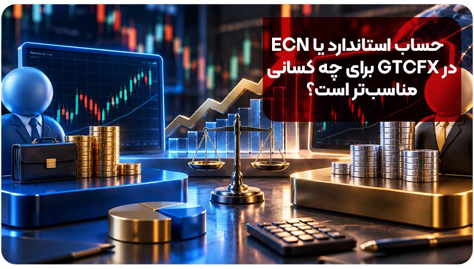 حساب استاندارد و ECN در GTCFX چه تفاوتی دارند؟| + مقایسه کامل